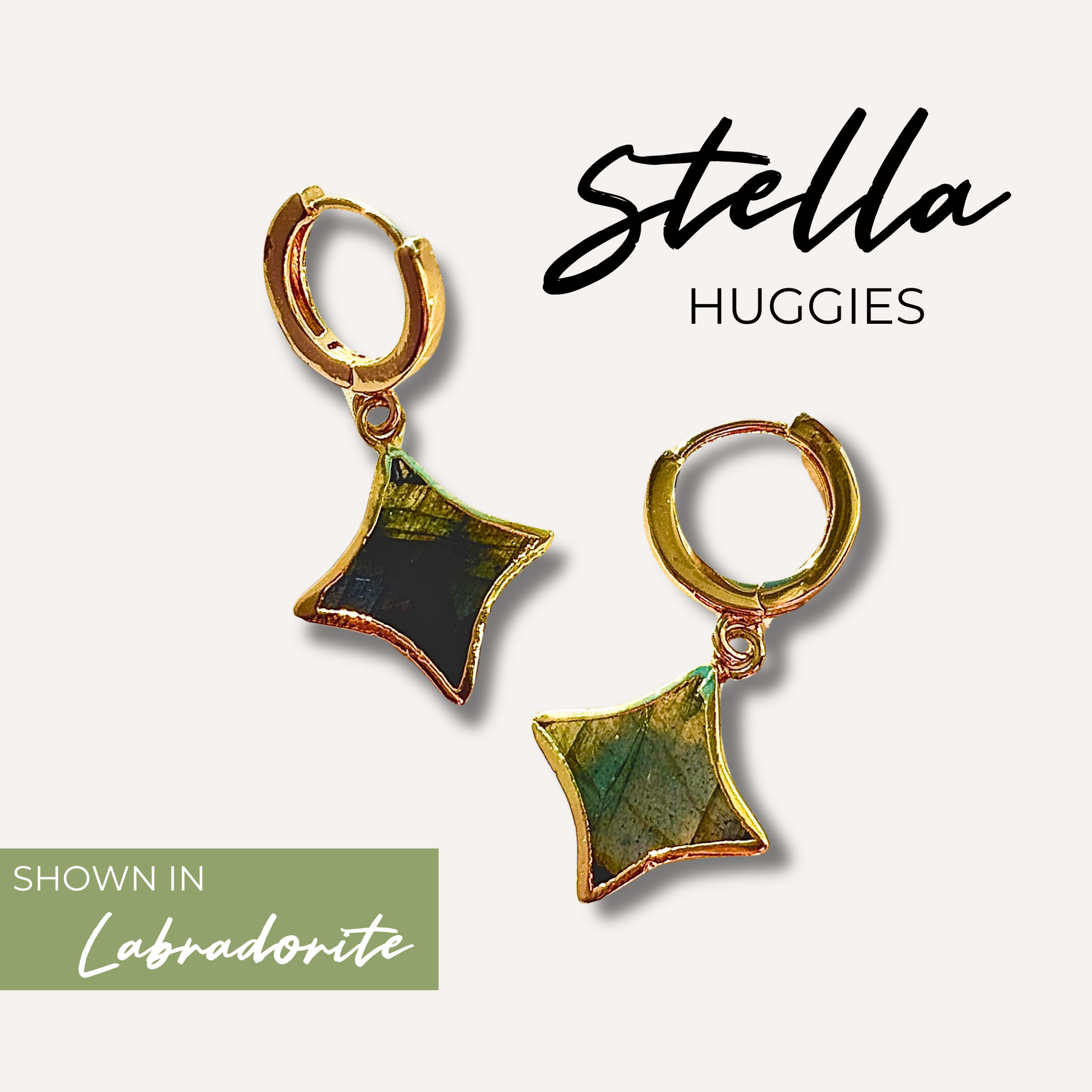 Stella – Starlight Huggie Earrings