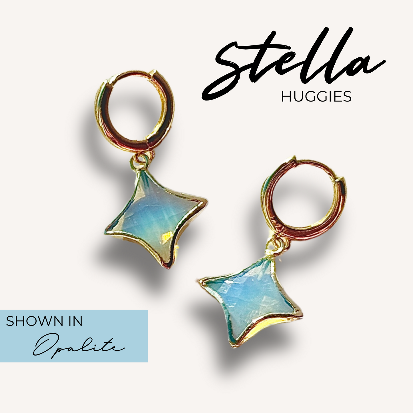 Stella – Huggie Earring in Opalite