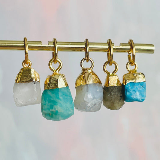 Gemstone Nugget Charms