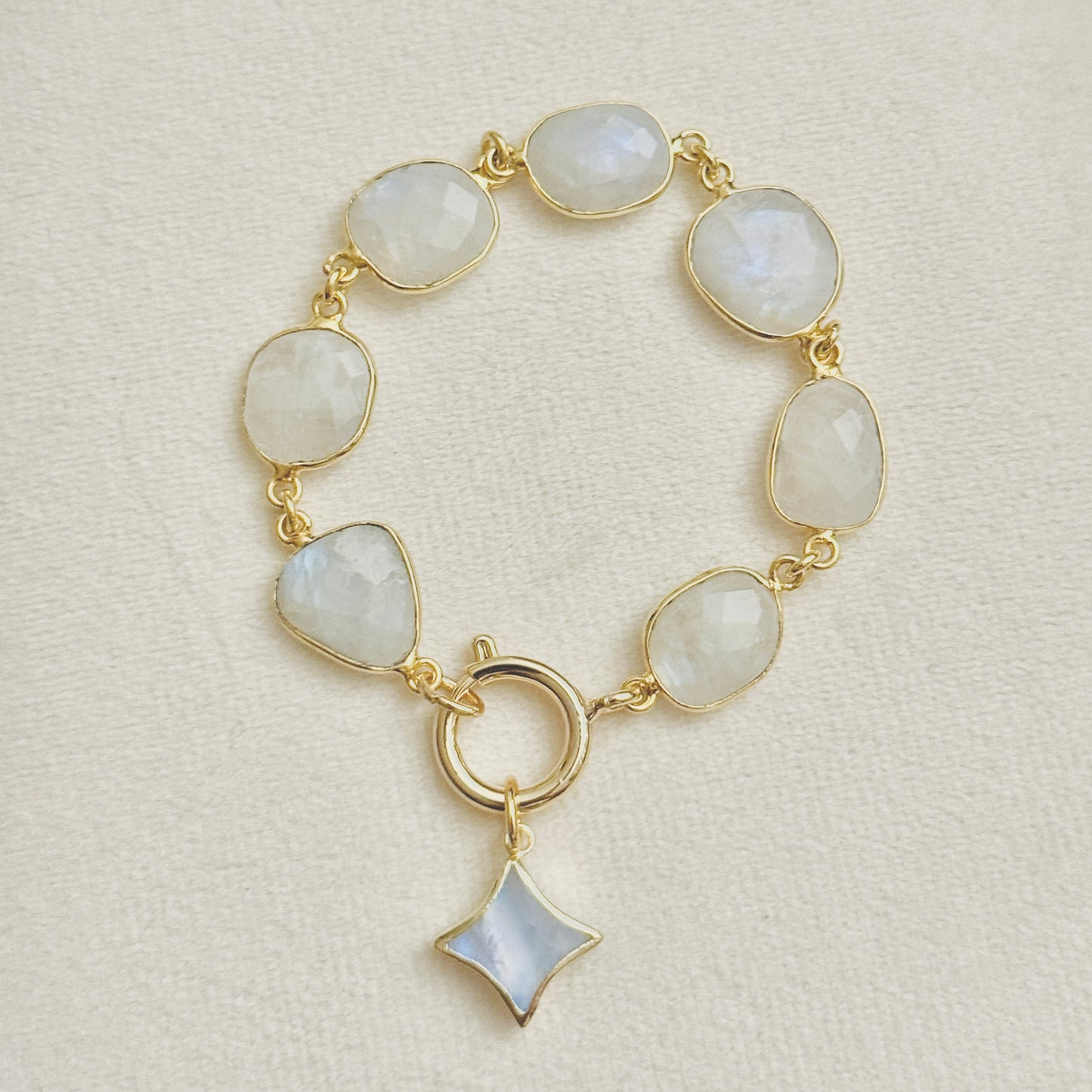 Gemstone Charm Bracelet