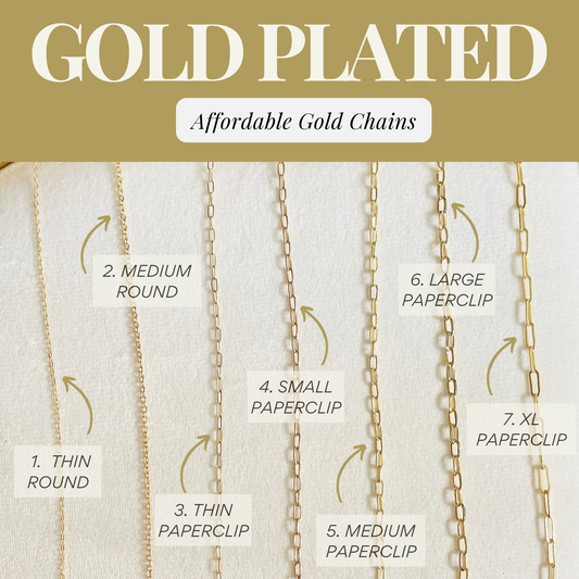 Custom Chain- Gold Plated - Layer It Jewelry