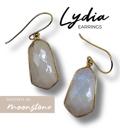 Lightweight Gemstone Lydia Earrings