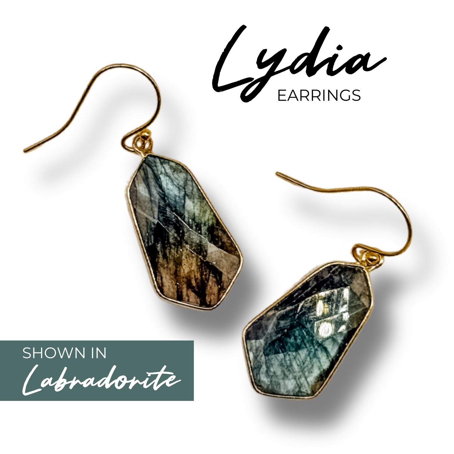 Lightweight Gemstone Lydia Earrings