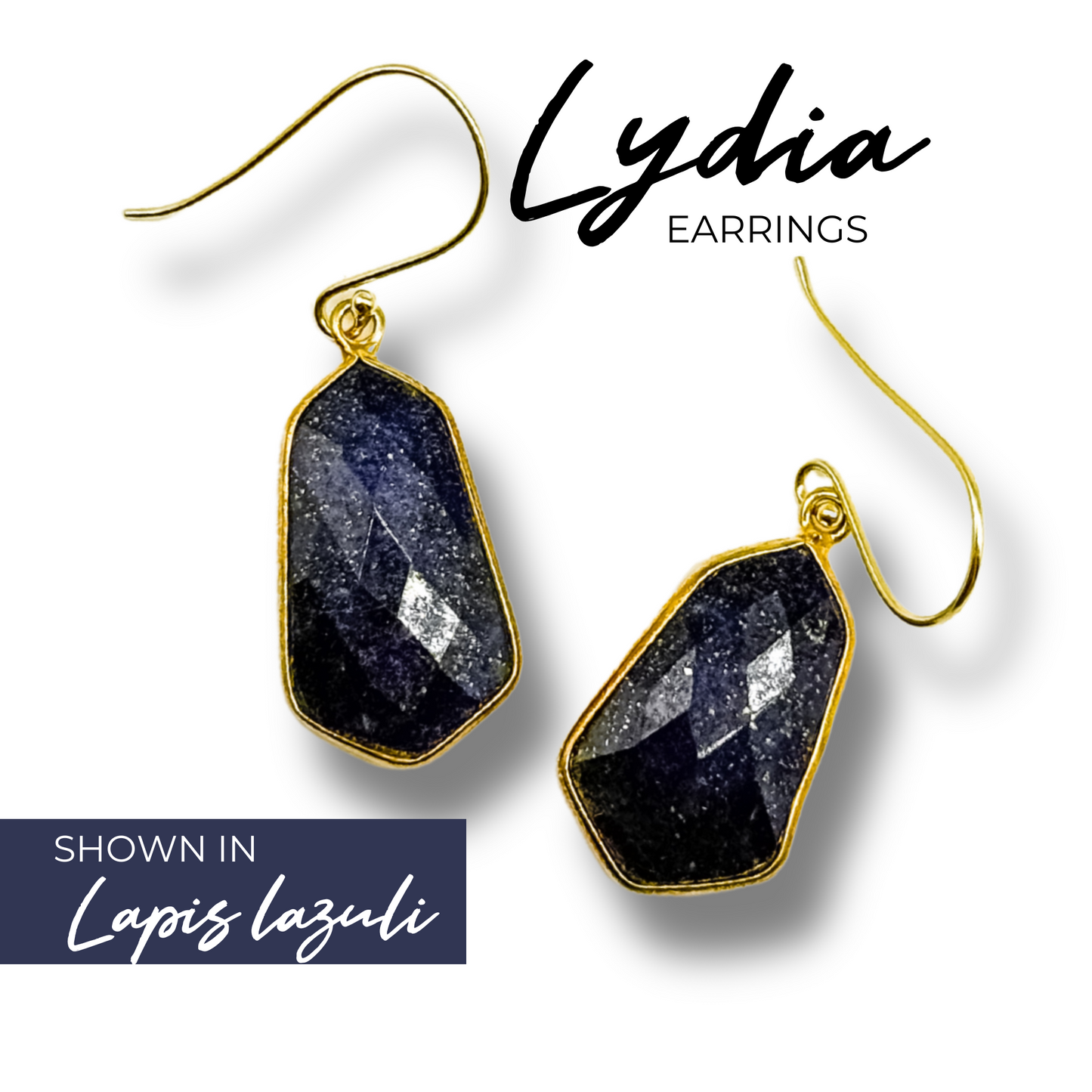 Lightweight Gemstone Lydia Earrings