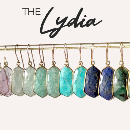 Lightweight Gemstone Lydia Earrings