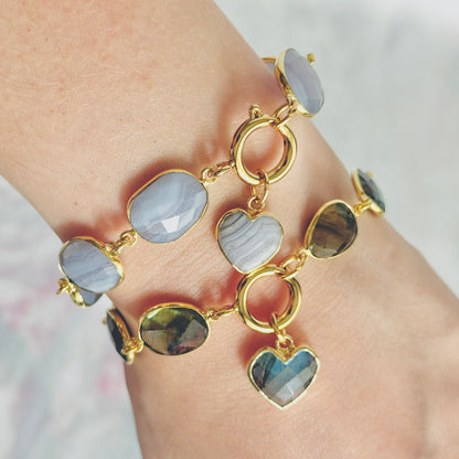 Gemstone Charm Bracelet