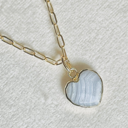 Heart Gemstone Charm