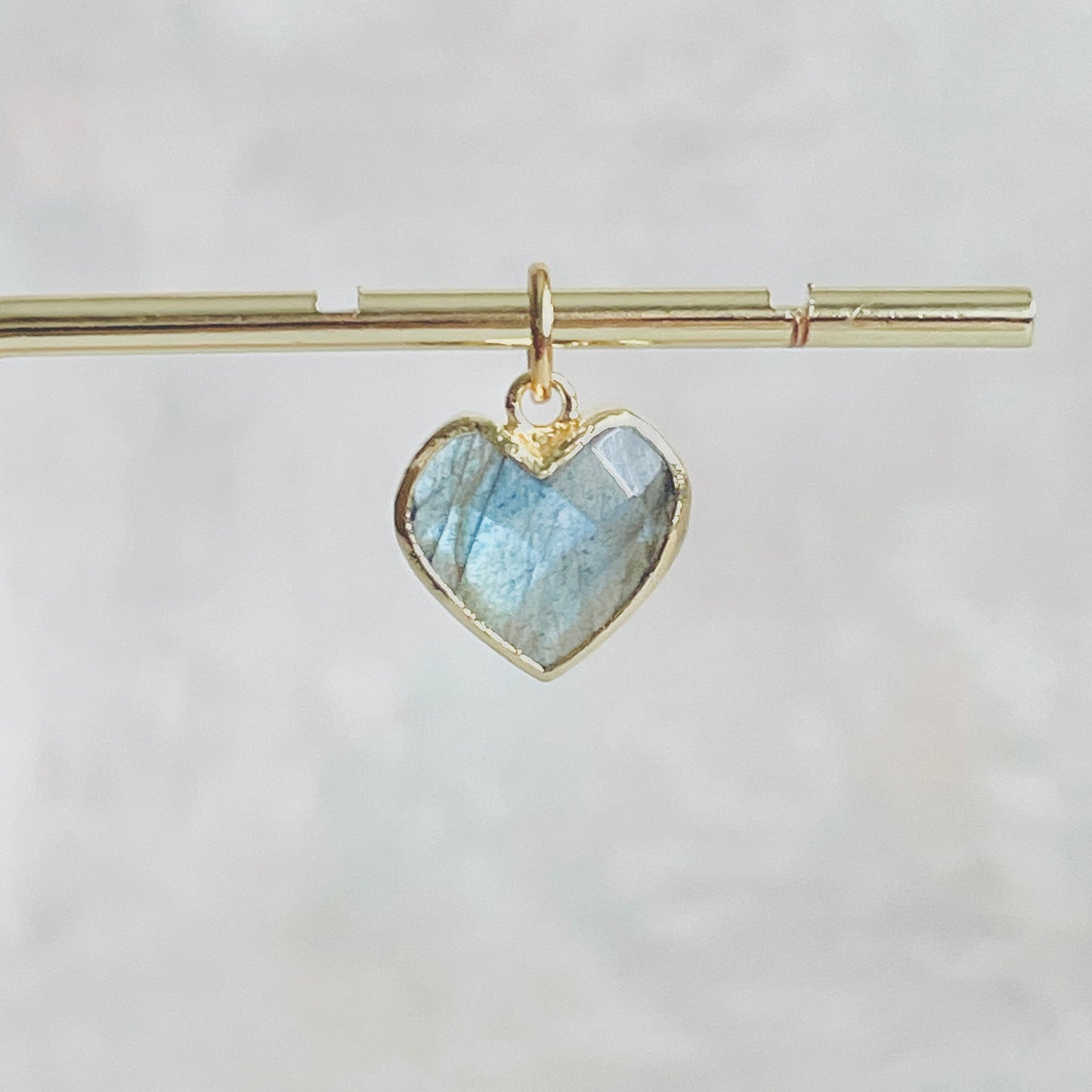 Heart Gemstone Charm