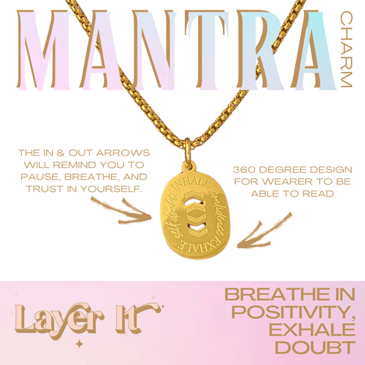 Empowerment Affirmation Necklace ~ Inhale/Exhale - Layer It Jewelry