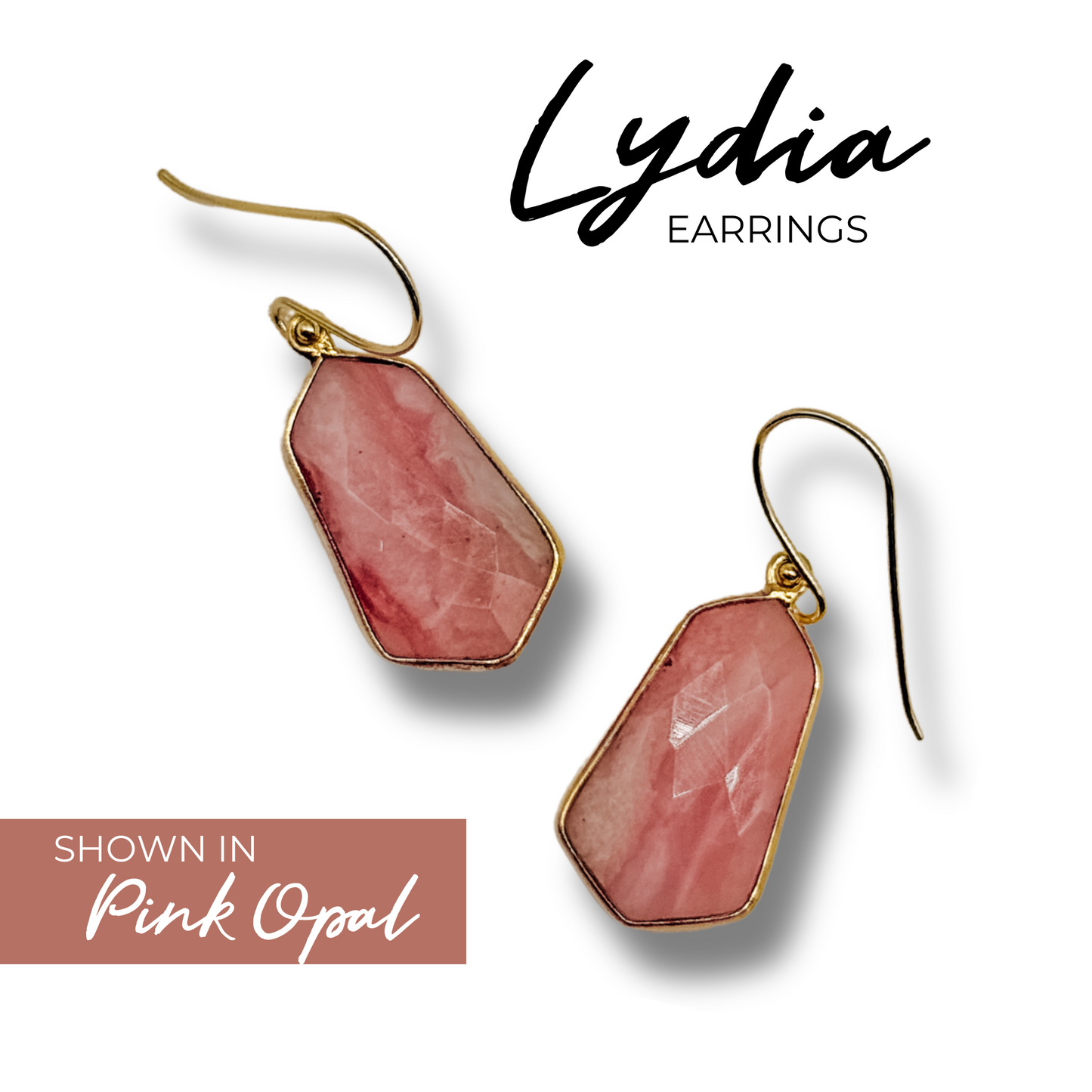 Lightweight Gemstone Lydia Earrings