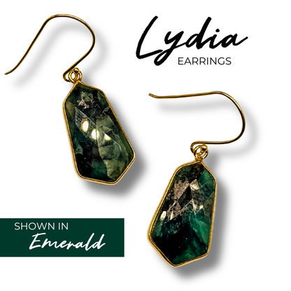 Lightweight Gemstone Lydia Earrings