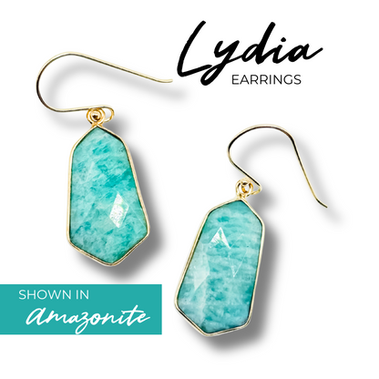 Lightweight Gemstone Lydia Earrings