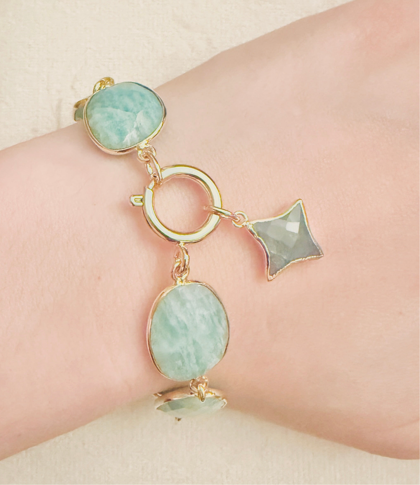 Gemstone Charm Bracelet - Layer It Jewelry