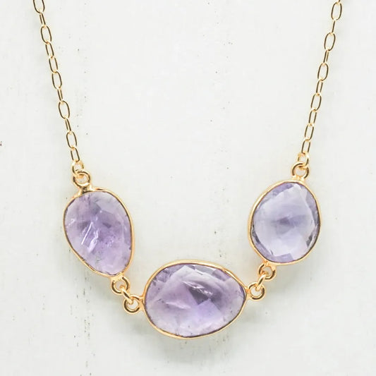 Adjustable Amethyst Necklace