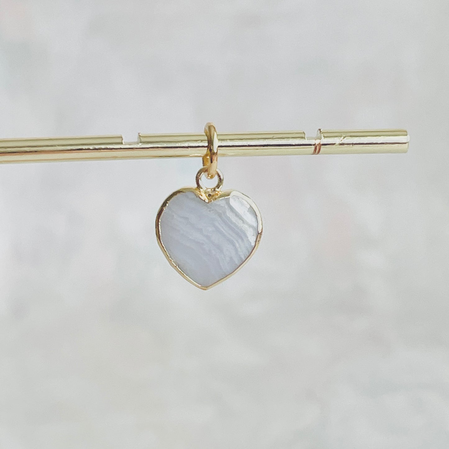 Heart Gemstone Charm