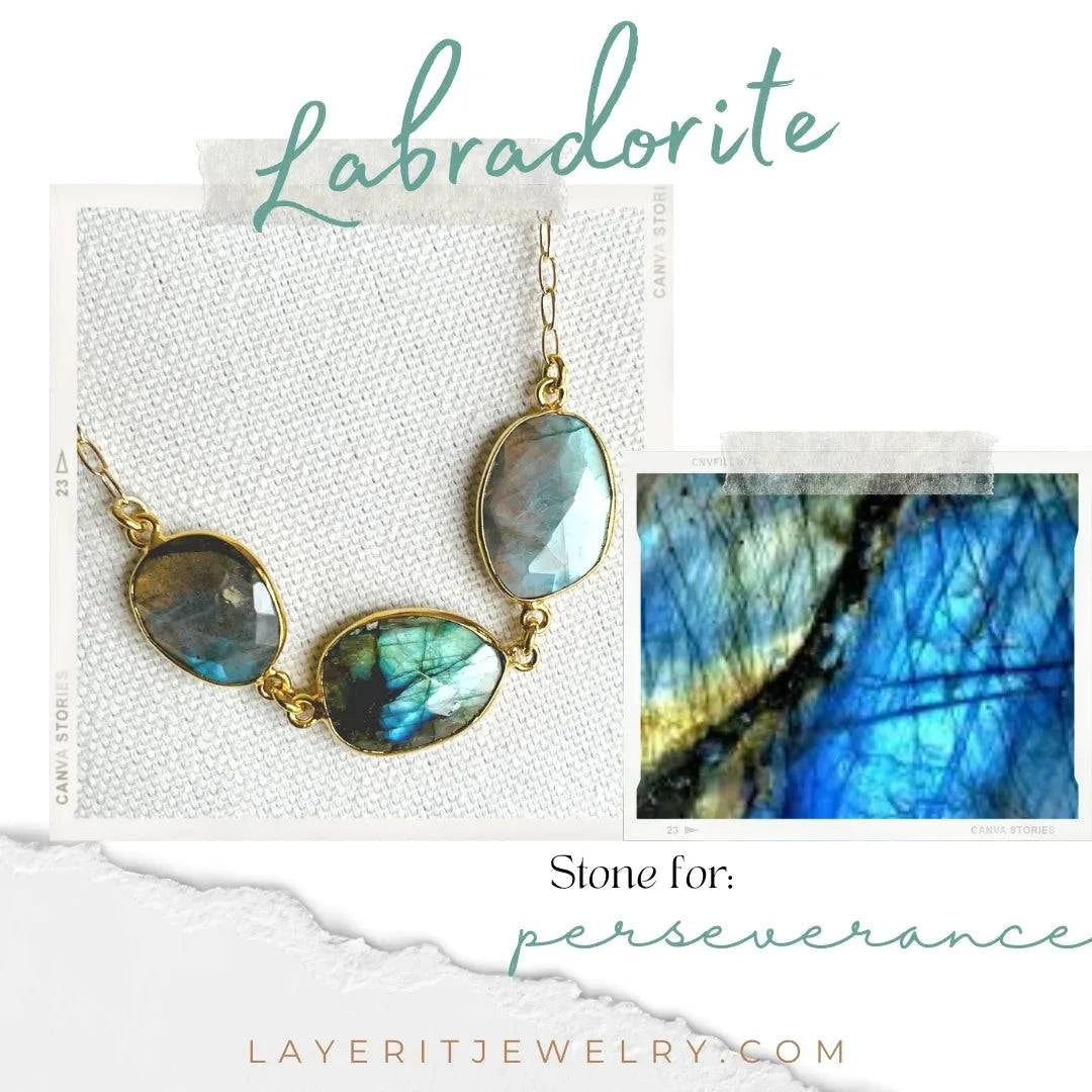 Adjustable Labradorite Necklace - Layer It Jewelry