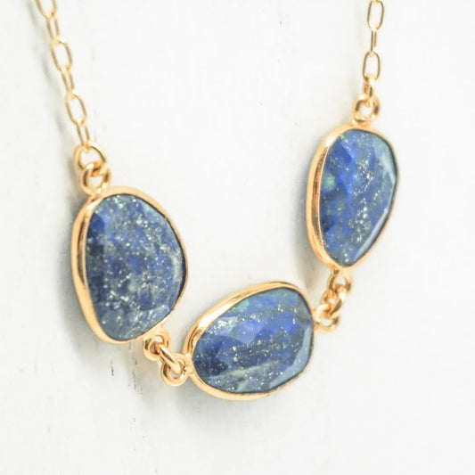 Adjustable Lapis Lazuli Necklace