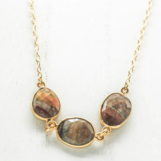 Adjustable Iron Tigers Eye Necklace