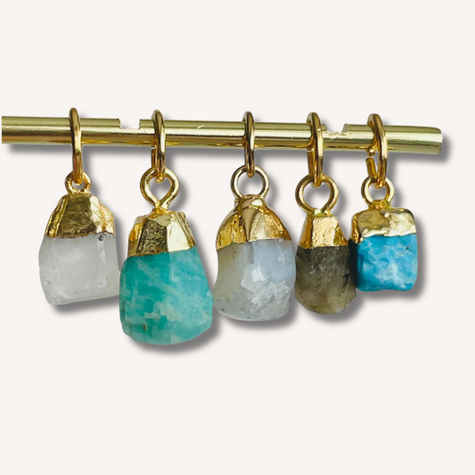 Gemstone Nugget Charms