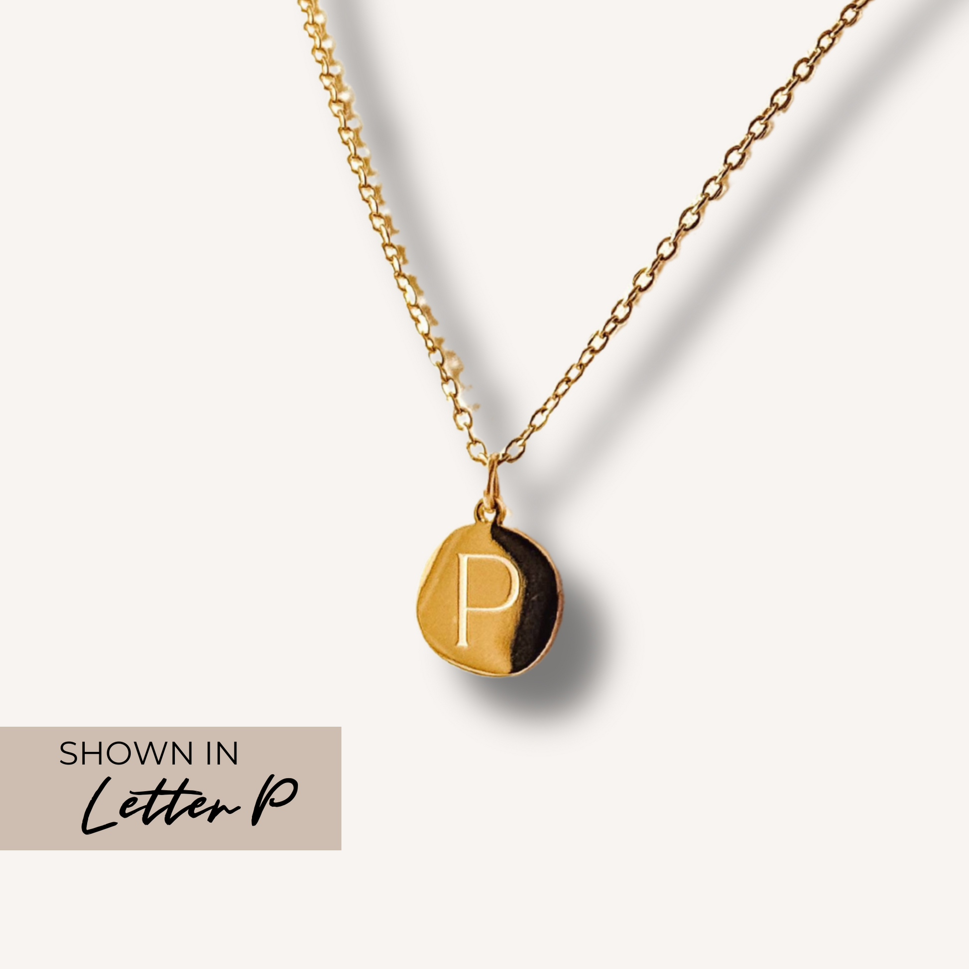 Gold Initial Charm Necklace – Unique, Durable & Stylish