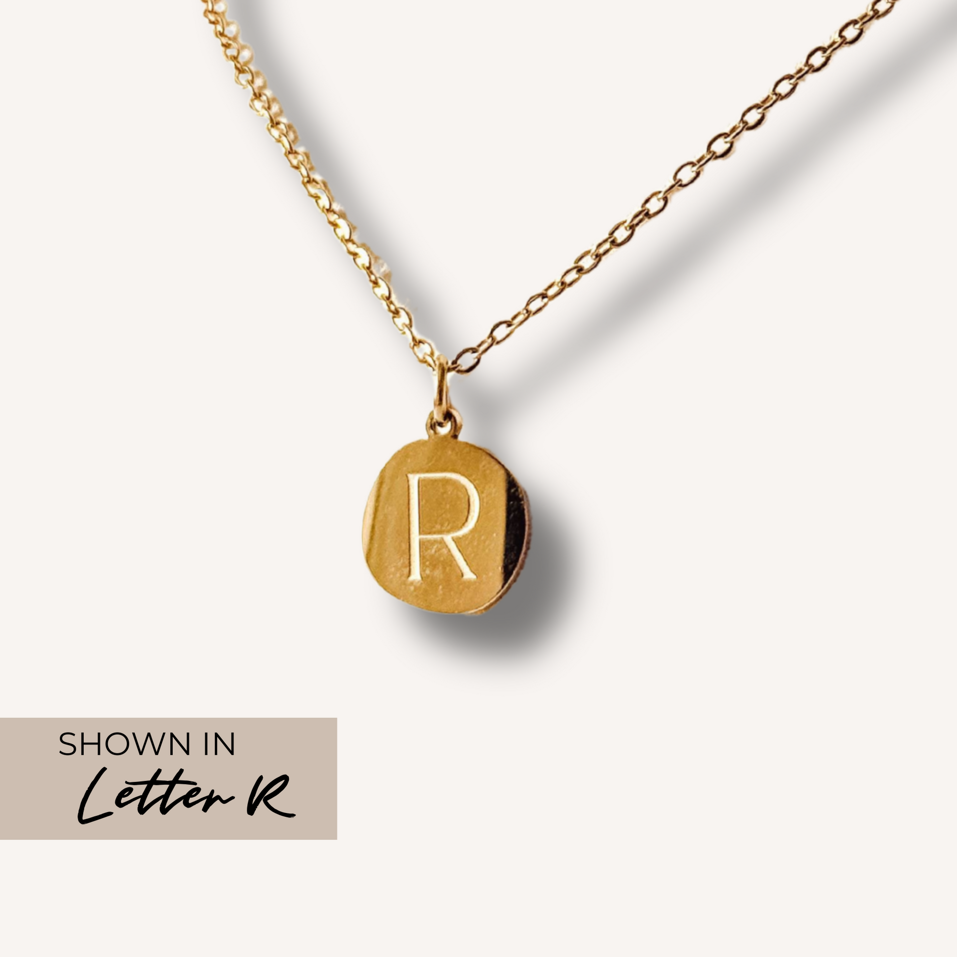 Gold Initial Charm Necklace – Unique, Durable & Stylish