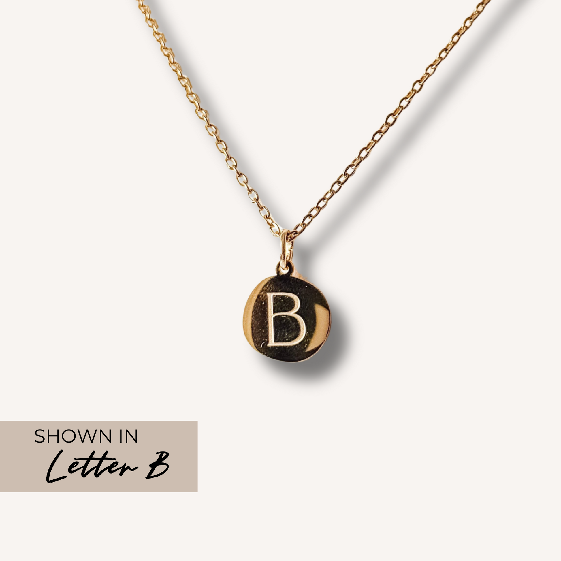 Gold Initial Charm Necklace – Unique, Durable & Stylish