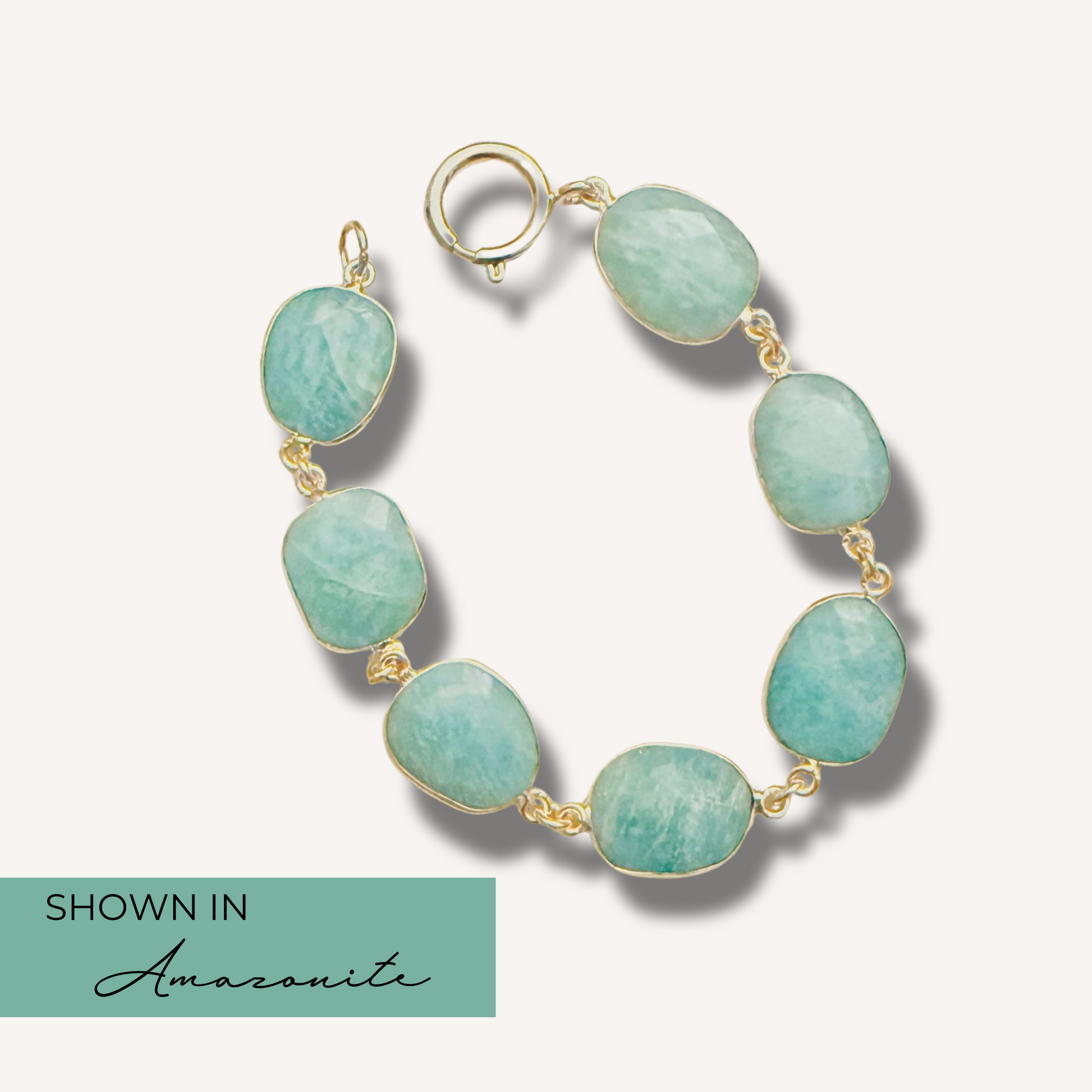 Gemstone Charm Bracelet