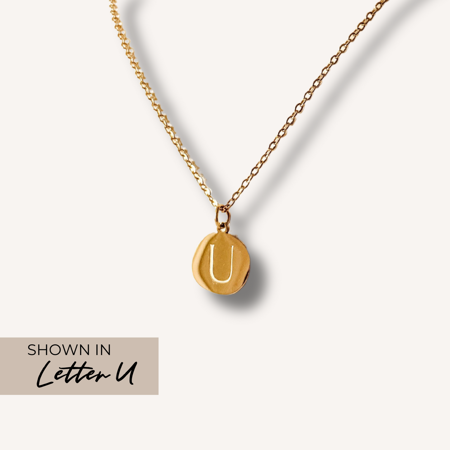 Gold Initial Charm Necklace – Unique, Durable & Stylish