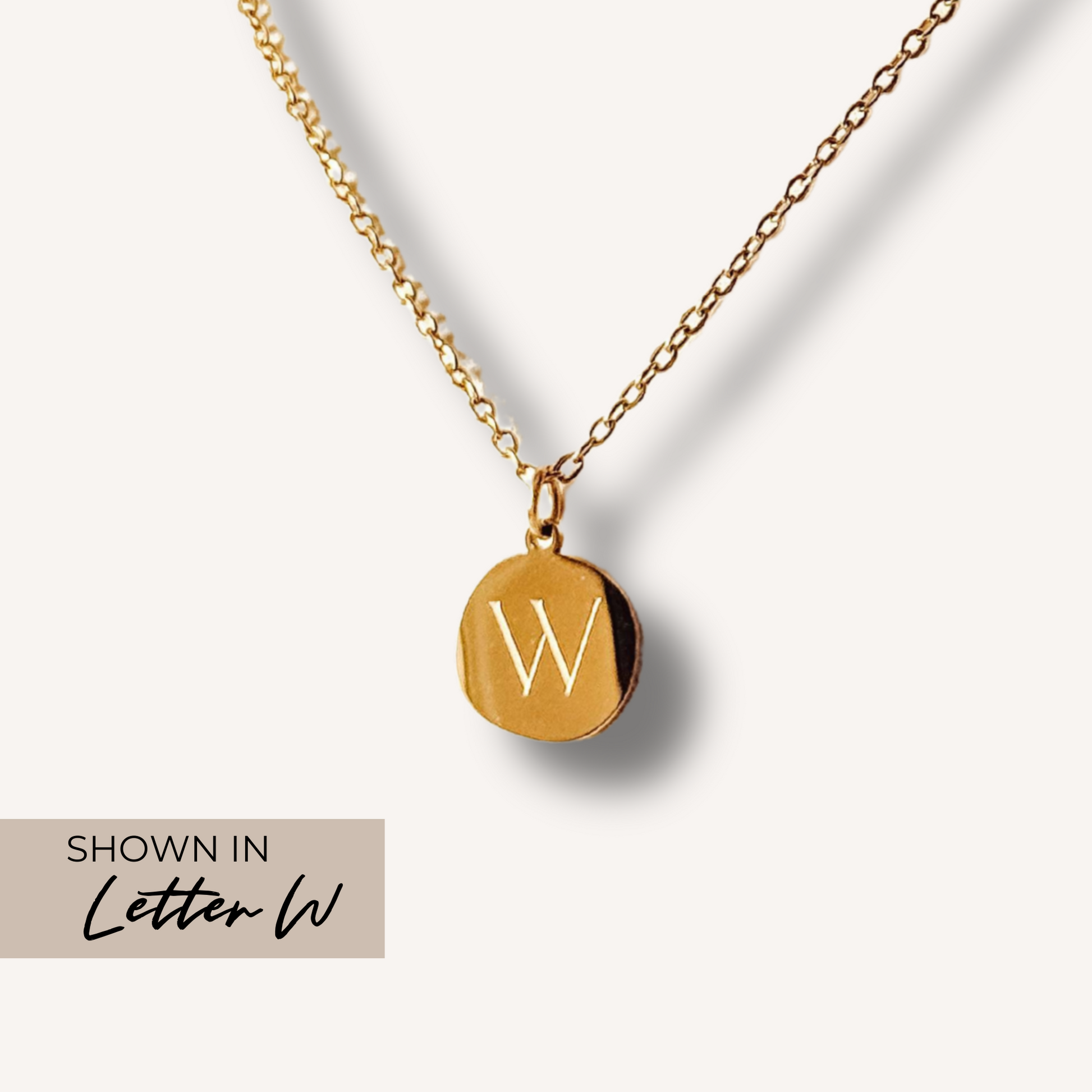 Gold Initial Charm Necklace – Unique, Durable & Stylish