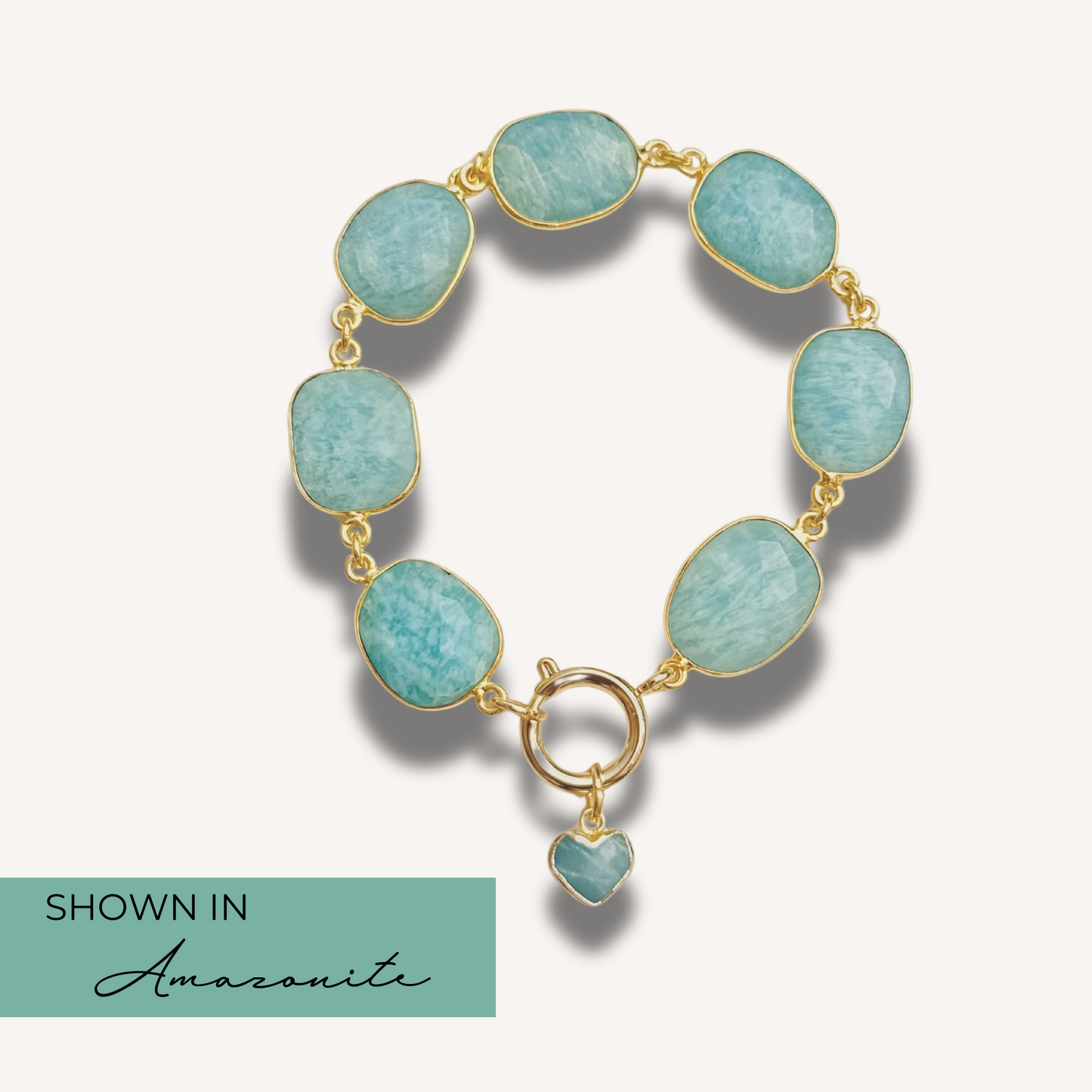 Gemstone Charm Bracelet