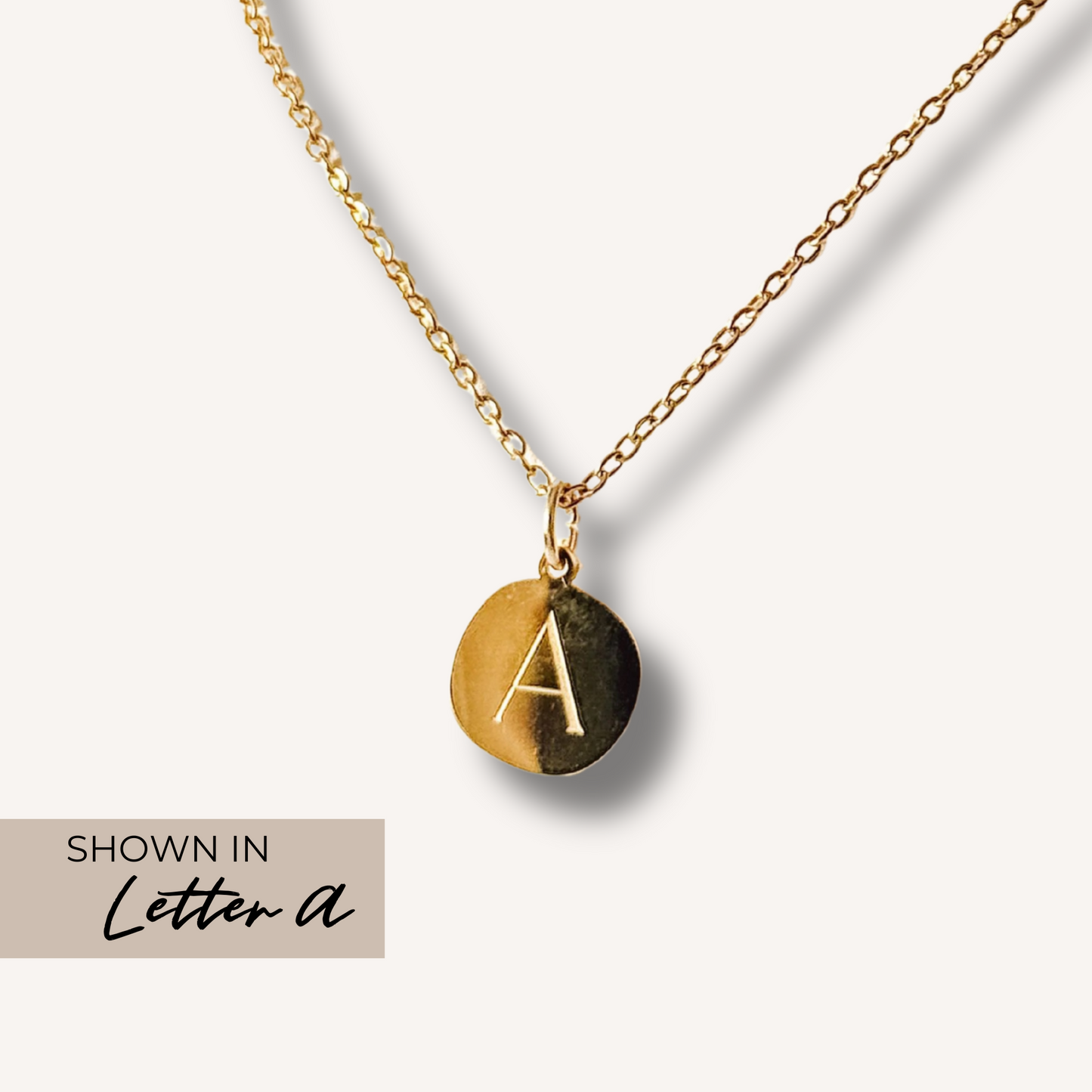 Gold Initial Charm Necklace – Unique, Durable & Stylish