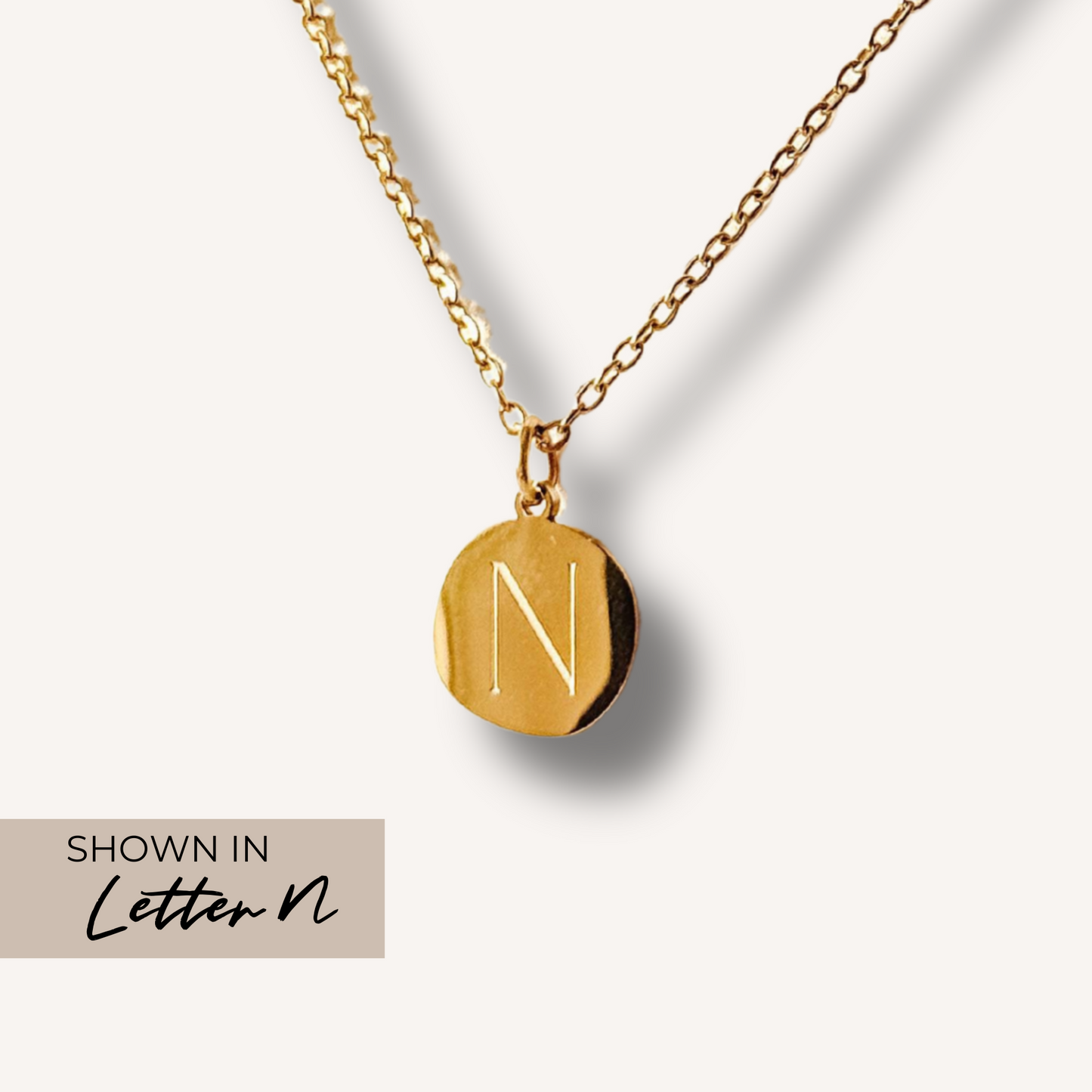 Gold Initial Charm Necklace – Unique, Durable & Stylish