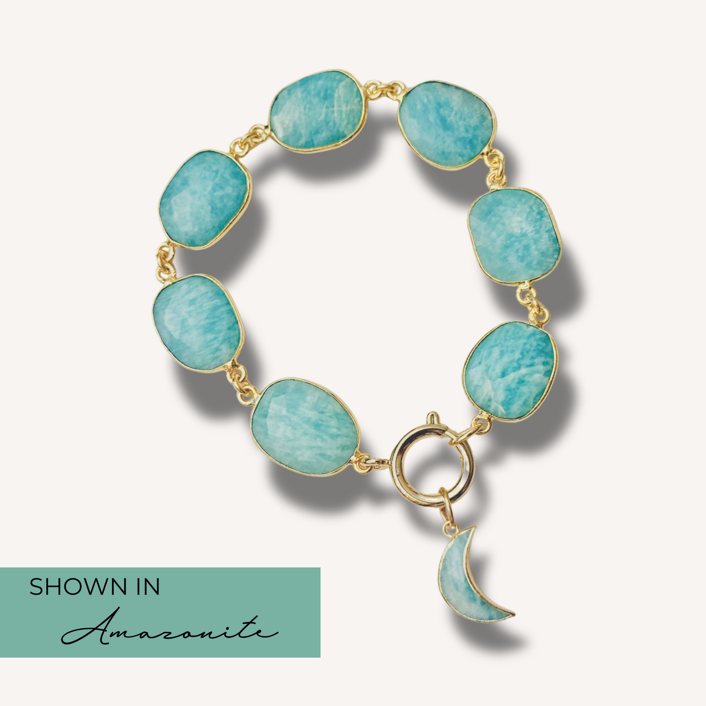 Gemstone Charm Bracelet